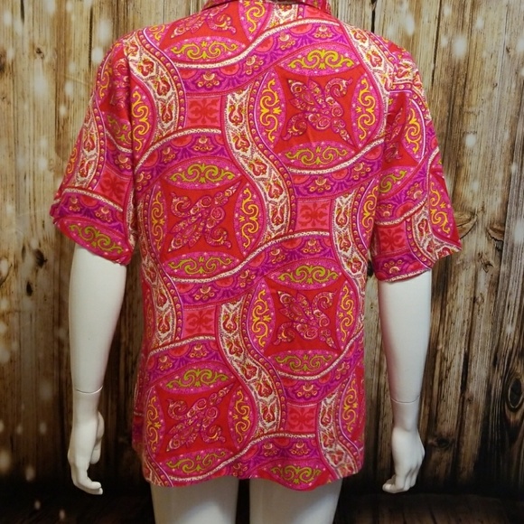 {vintage} Psychedelic leisure blouse - Picture 4 of 5